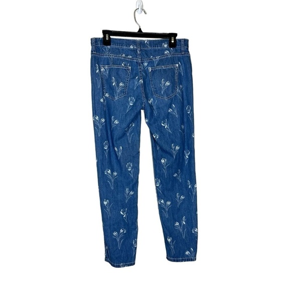 Current/Elliott The Fling Floral Straight Leg Jean Size 26 - Picture 4 of 8
